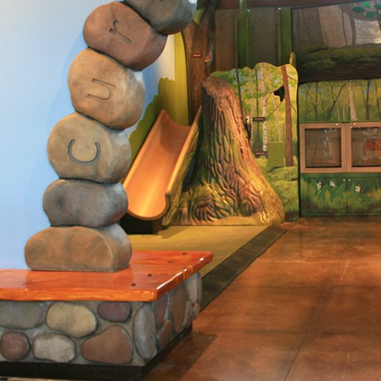 entrance to children's play area